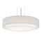 Afx Sanibel 23" LED Pendant - Satin Nickel Finish - Linen White Shade SAP2332LAJUDSN-LW - alternate 1